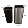 Papelera de Acero Inoxidable 30L Cepillado